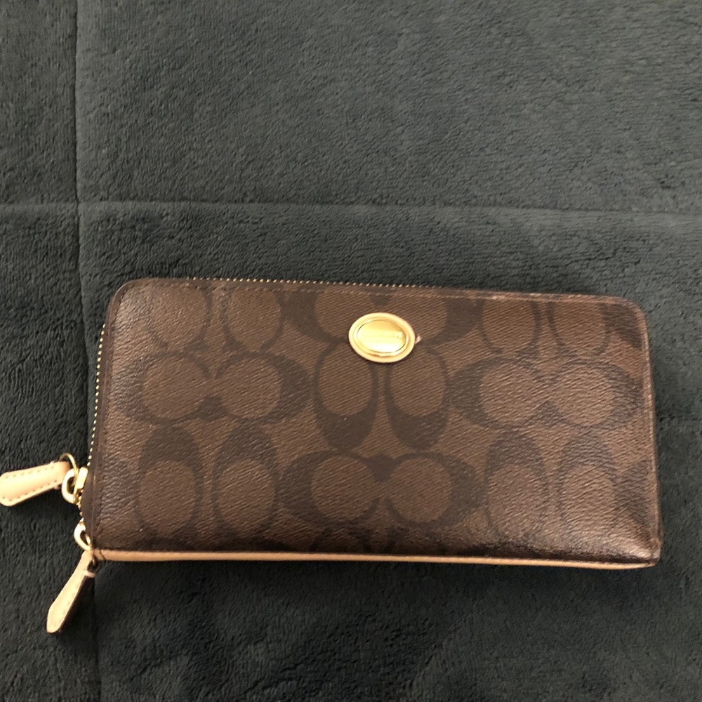Coach Brown full length wallet